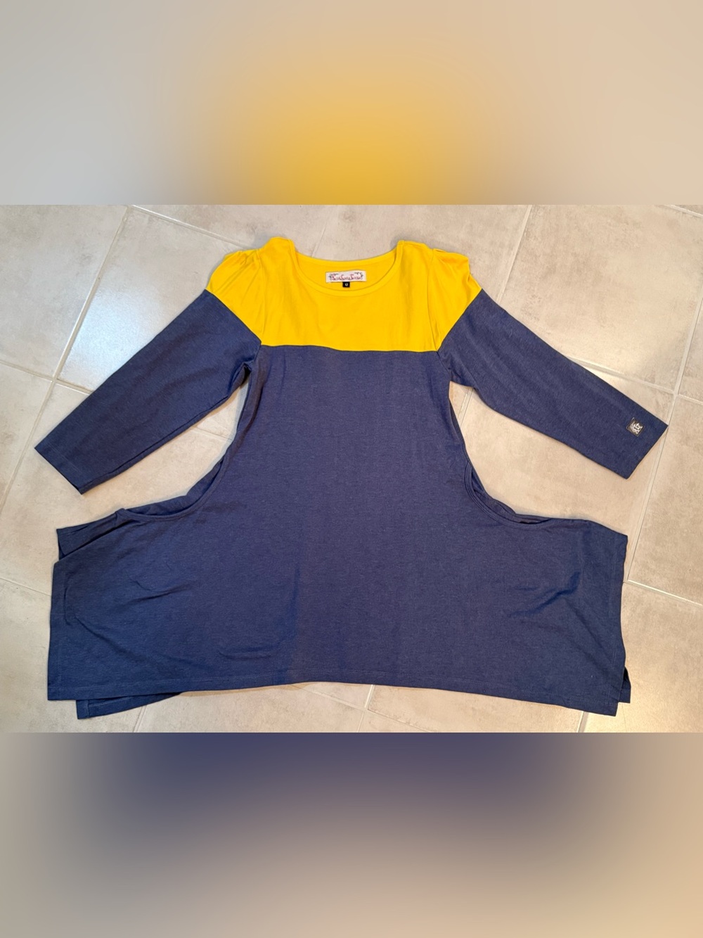 KidCuteTure Blue Yellow Dress Sz 12